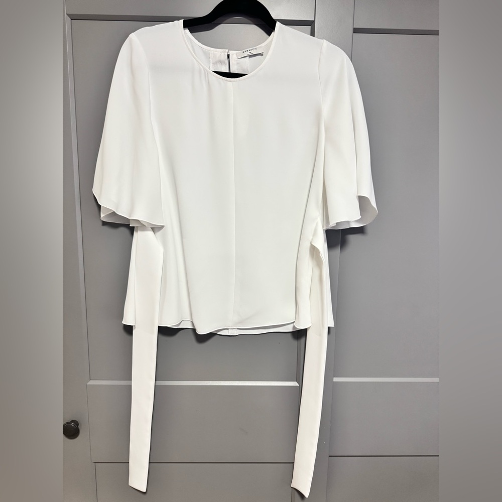 Aritzia Babaton tie front blouse Size S - Picture 5 of 8